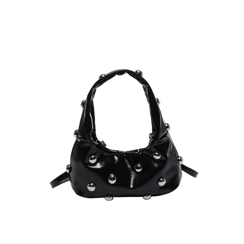 Studded Moon Bag