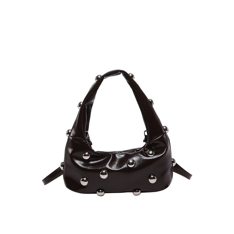 Studded Moon Bag