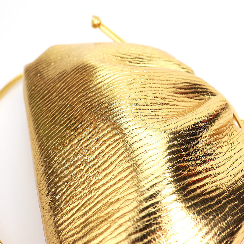 Drawstring Soft Clutch Bag