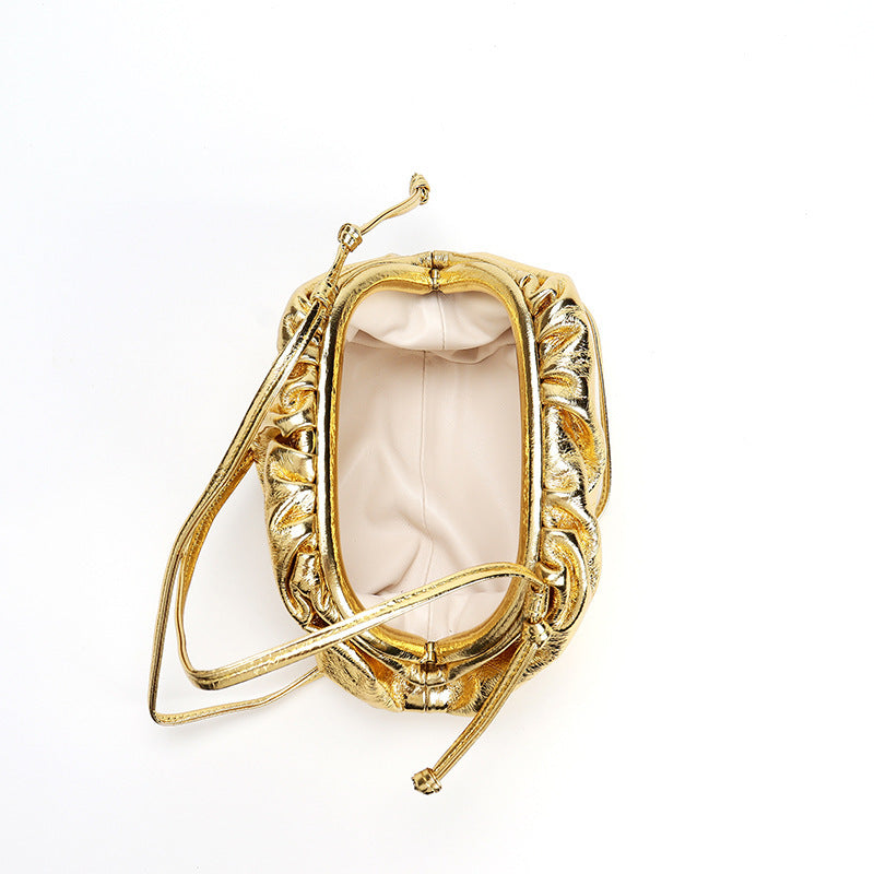 Drawstring Soft Clutch Bag