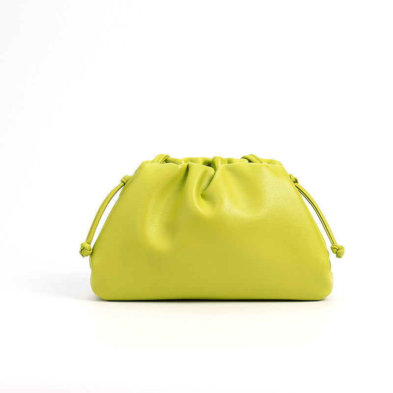 Drawstring Soft Clutch Bag