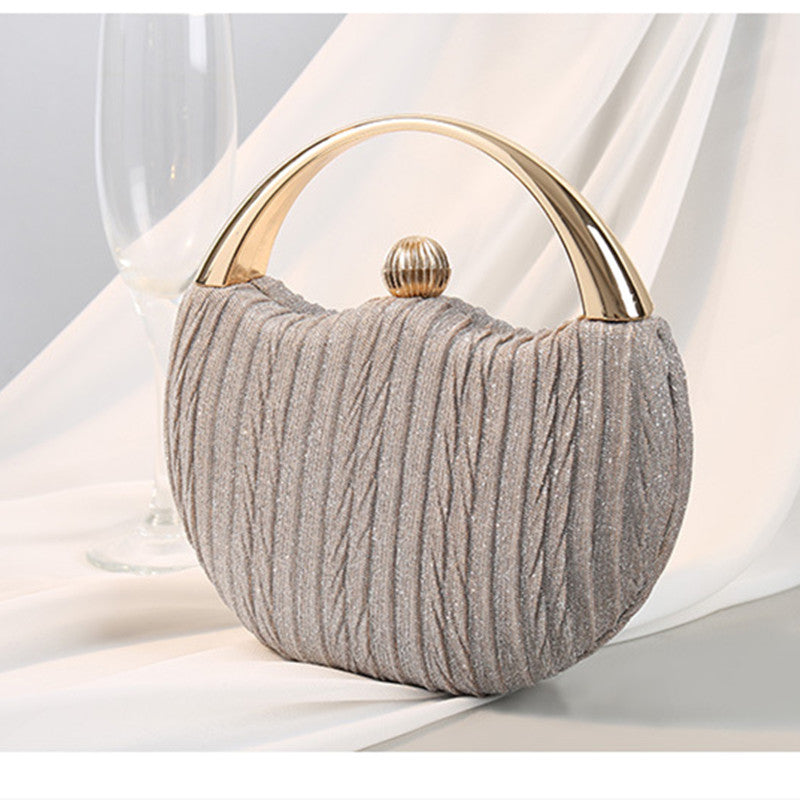 Round Handle Clutch Bag