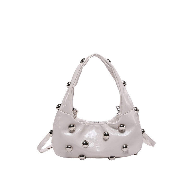 Studded Moon Bag