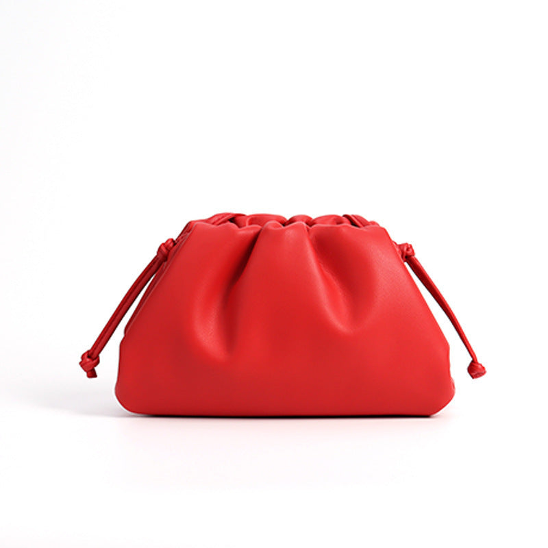 Drawstring Soft Clutch Bag
