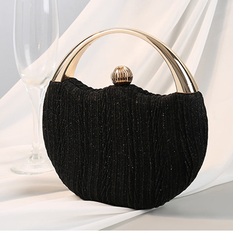 Round Handle Clutch Bag