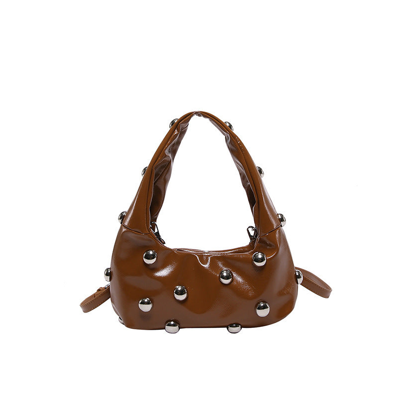 Studded Moon Bag