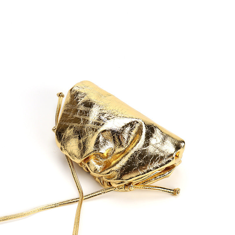 Drawstring Soft Clutch Bag