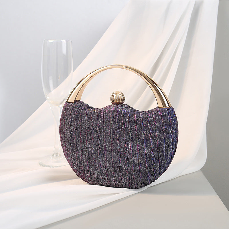 Round Handle Clutch Bag