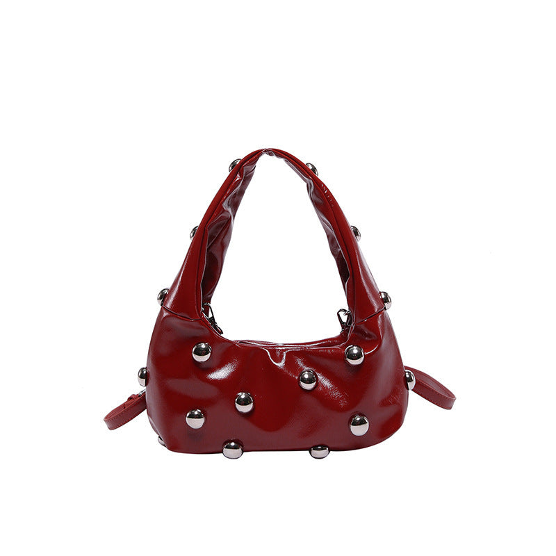 Studded Moon Bag