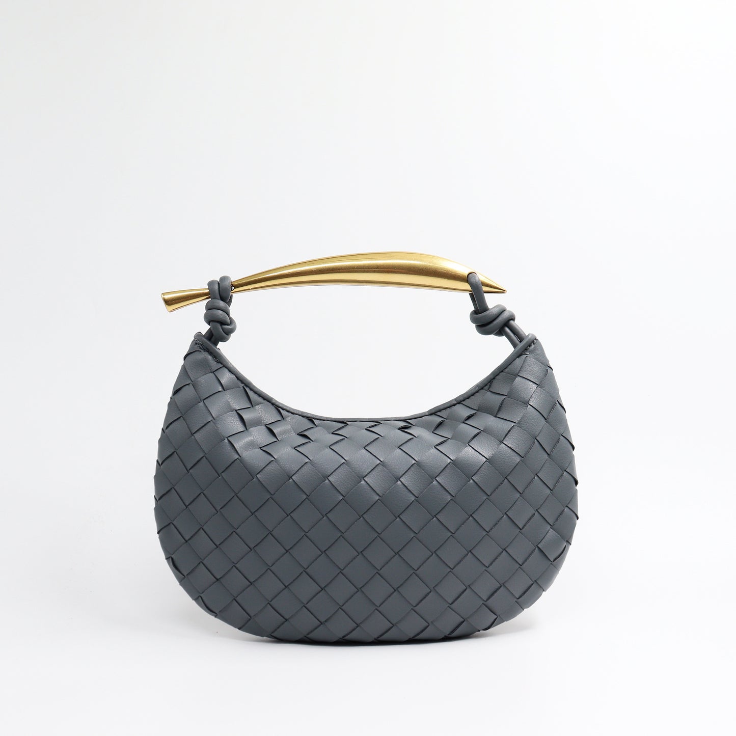 Gold Handle Woven Bag