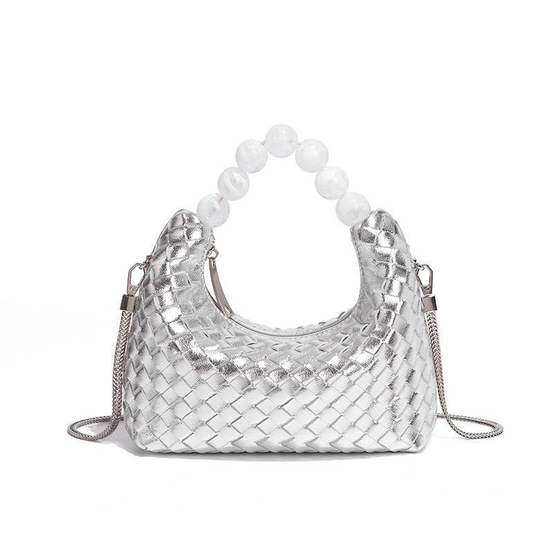 Woven Pearl Tote