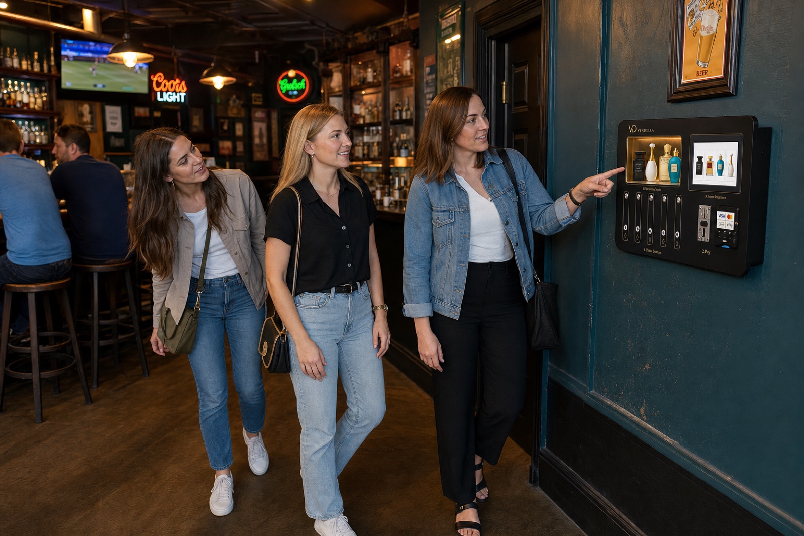 Casual pub setting with Vendella