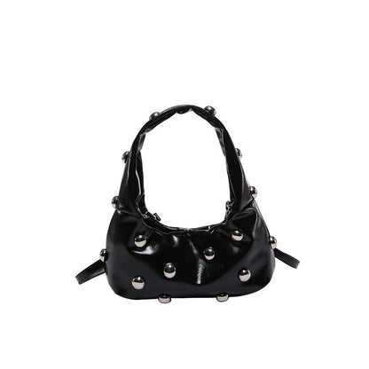 Studded Moon Bag