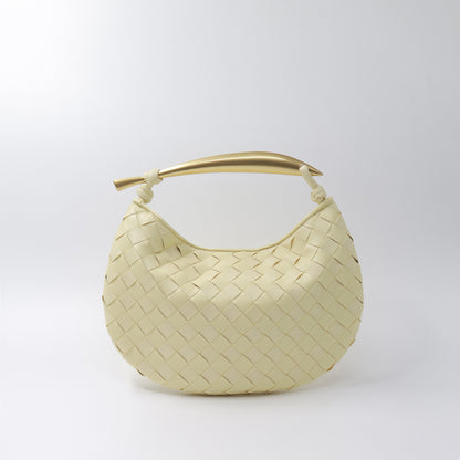 Gold Handle Woven Bag