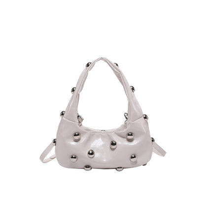 Studded Moon Bag