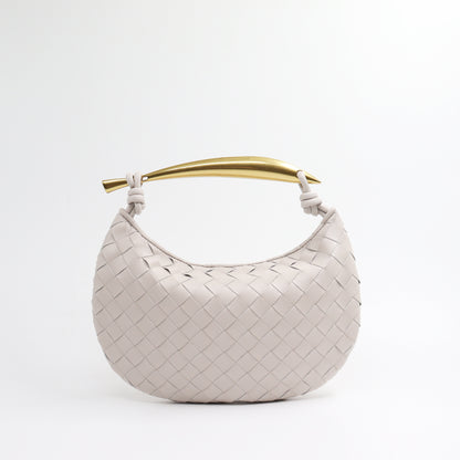 Gold Handle Woven Bag