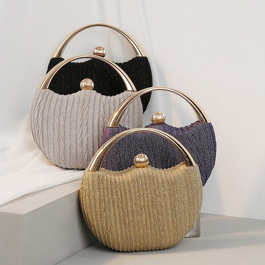 Round Handle Clutch Bag