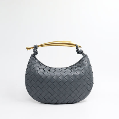 Gold Handle Woven Bag