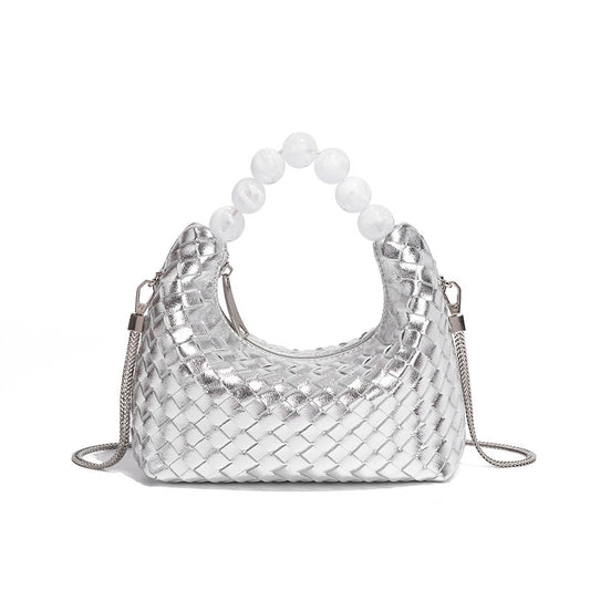Woven Pearl Tote