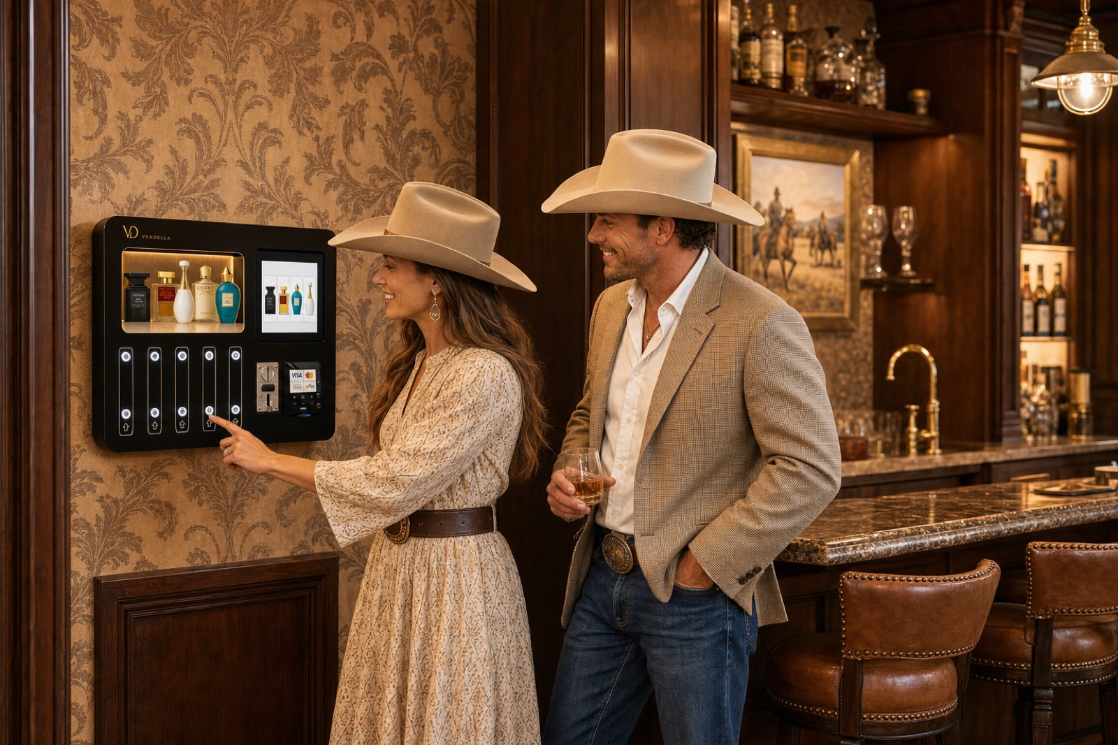 Luxury country club bar with Vendella